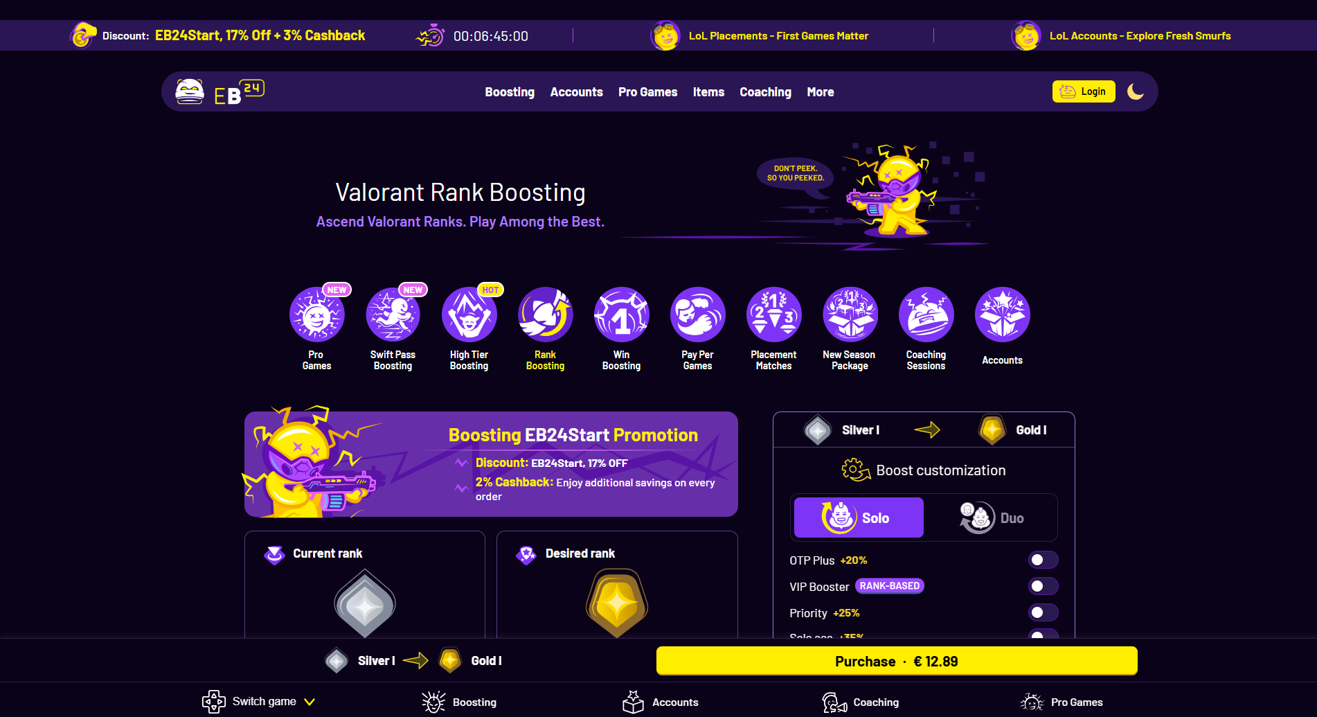 Eloboost24 Valorant Ranking